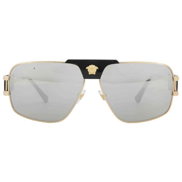 Sale! Men's Versace Gold Square Sunglasses - Picture 2 of 4